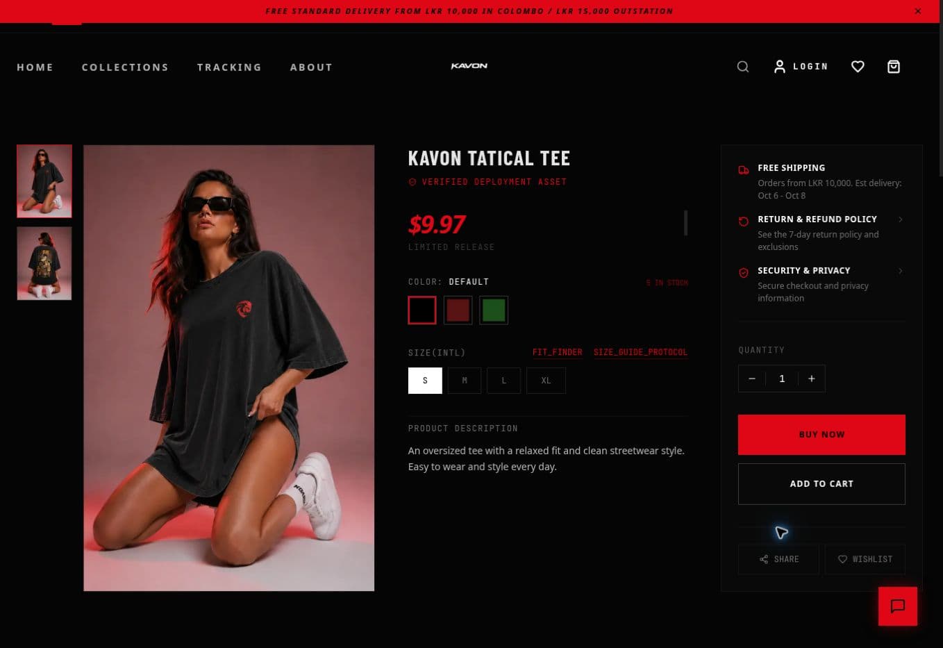 KAVON tactical tee product
